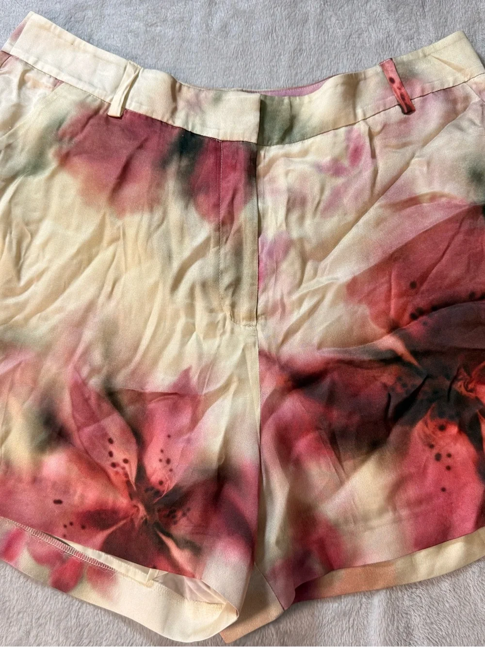 Marciano Pink Floral Tie-Dye Bermuda Shorts